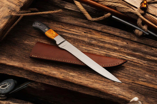 12.5-inch Custom Fillet Knife with Exotic Rosewood Handle
