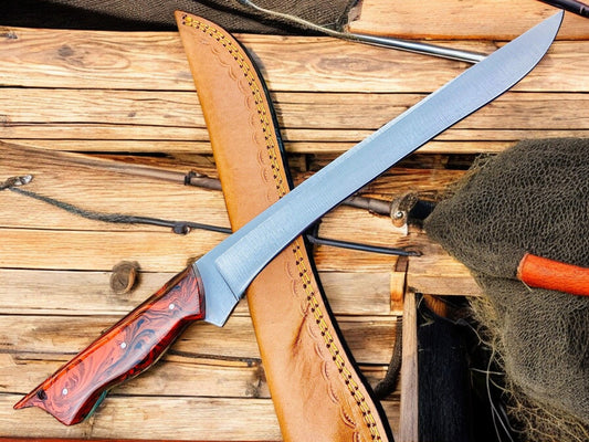 Flexible Blade Custom Fillet Knife with Ergonomic Handle
