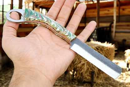 Handmade Bull Cutter Knife Full View (9 inches)
