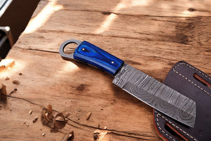 4.25-inch Blade Bull Cutter Knife with Epoxy Resin Handle
