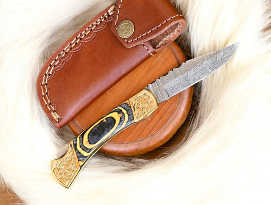 Elegant Leather Case for 3-Inch Folding Knife
