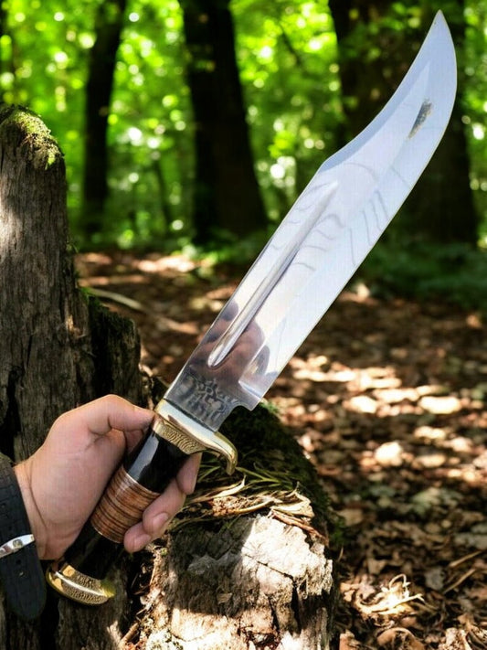 Buffalo Horn Handle of Crocodile Dundee Bowie Knife
