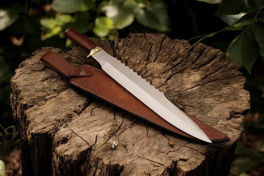 18-Inch Bowie Knife with Durable D2 Blade for Hunting
